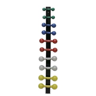 Suporte de parede para 5 pares de 10 unidades de halteres de peso academia fitness funcional