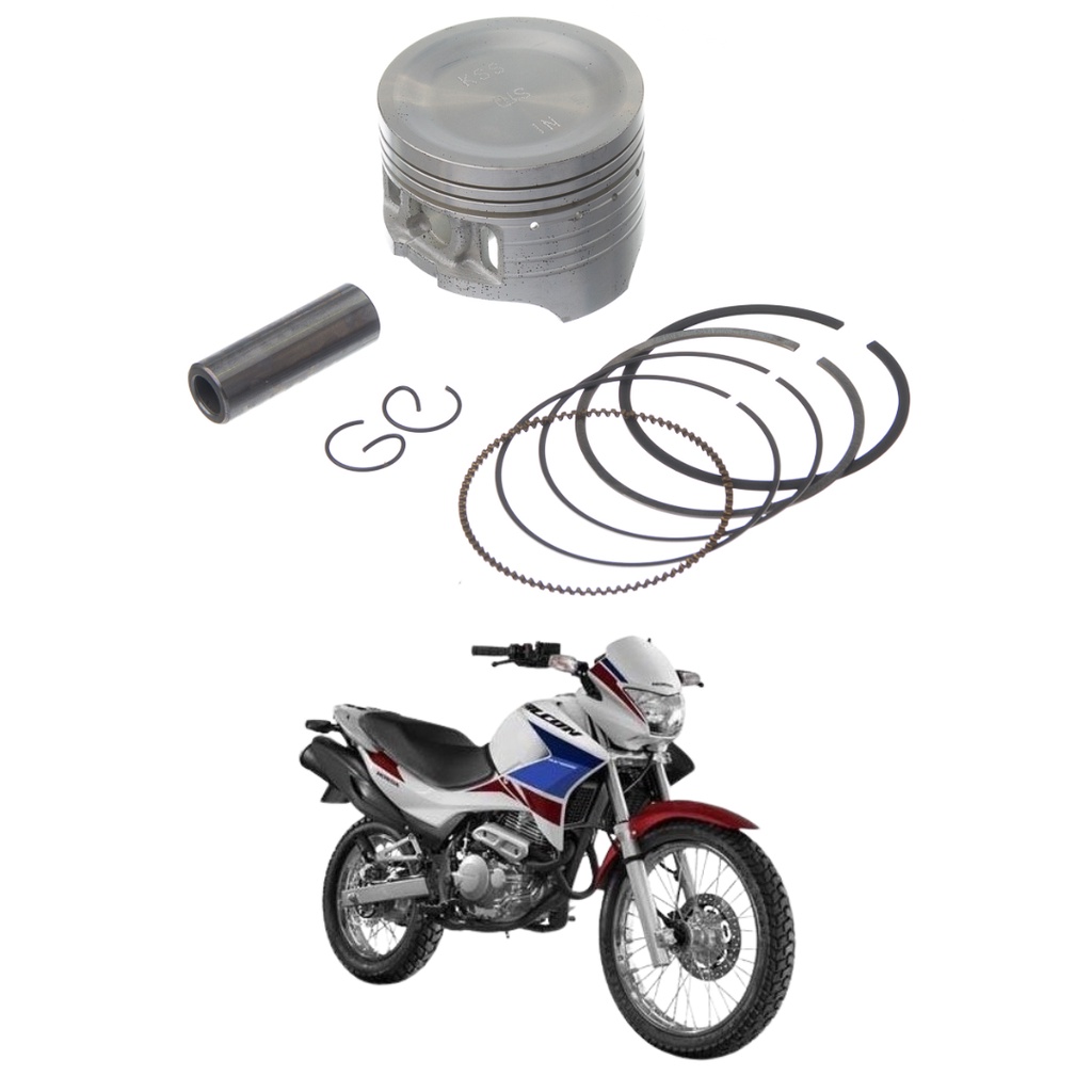 Pistao Aneis Kmp Nx 400 Falcon 1999 A 2008 1mm em Oferta na Shopee