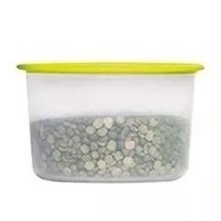 MINI INSTANTÂNEA SLIM 575ML TRANSLÚCIDA TAMPA VERDE MARGARIDA - TUPPERWARE