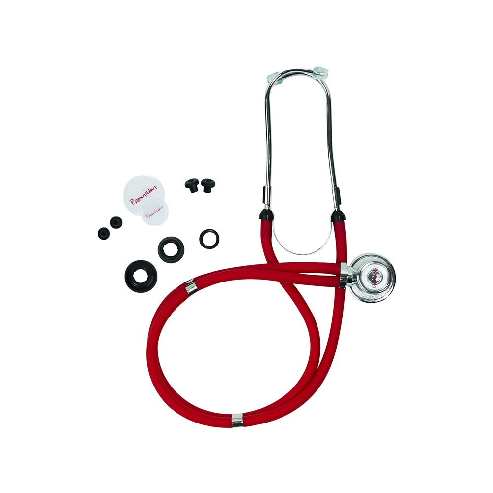 Estetoscópio Rappaport Vermelho Premium