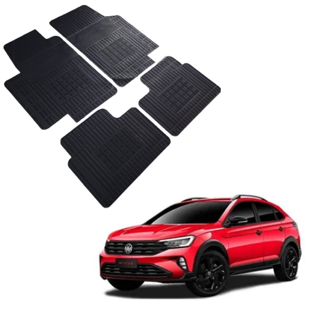 Jogo Tapete Especifico VW Nivus 100% Borracha Borcol