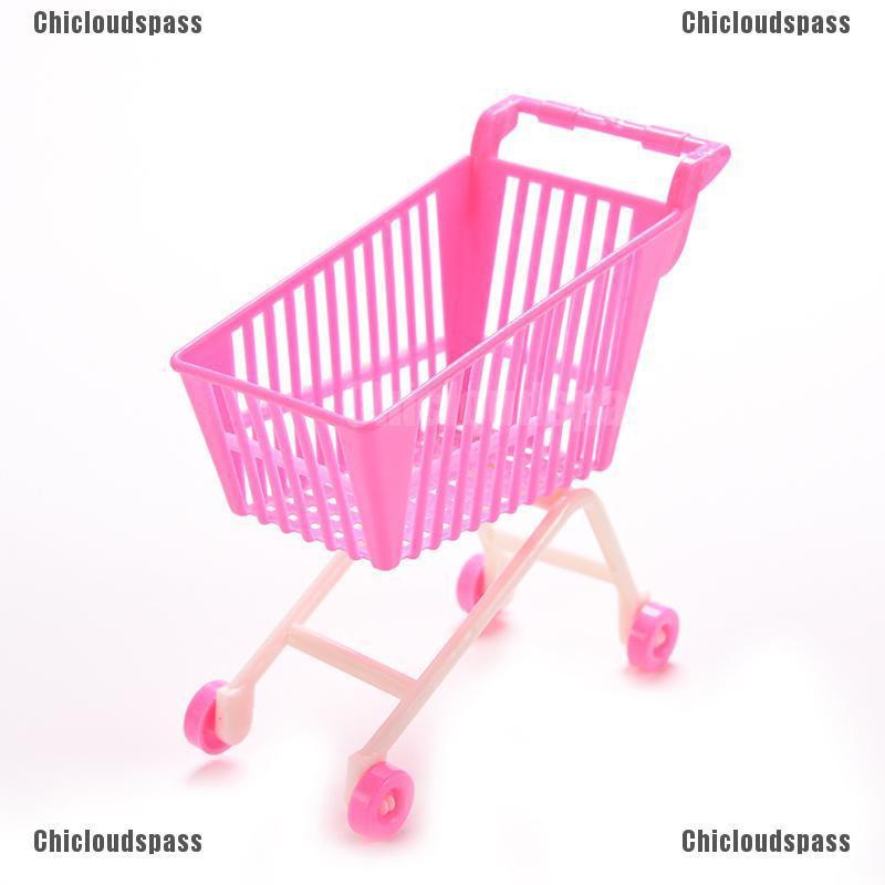 Chicloud 1 X Mini Carrinhos De Supermercado Para Barbie Criancas Meninas Acessorios De Brinquedos Boneca Rosa Shopee Brasil