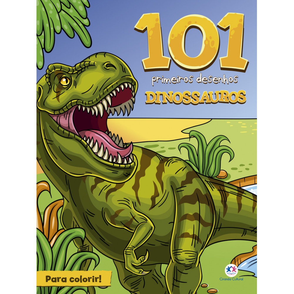 Livro - 101 primeiros desenhos - Dinossauros - Capa comum - Ciranda Cultural em Oferta na Shopee