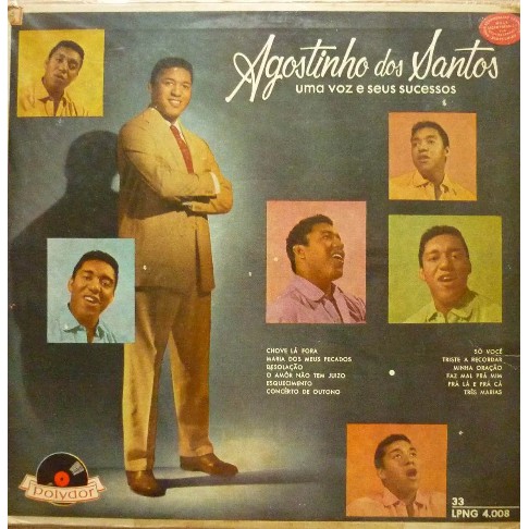 LP Vinil Agostinho dos Santos - Uma Voz e Seus Sucessos | MPB e Samba-Canção | Raridade Vintage