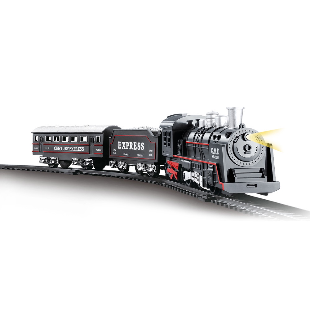 Trem Locomotiva Com Pista 65cm Ferrorama Luz E Som Dm Toys