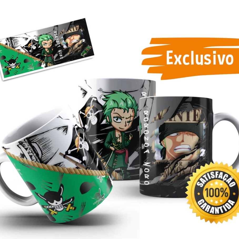 Caneca Anime One Piece Personagens - Mega Oferta!!!