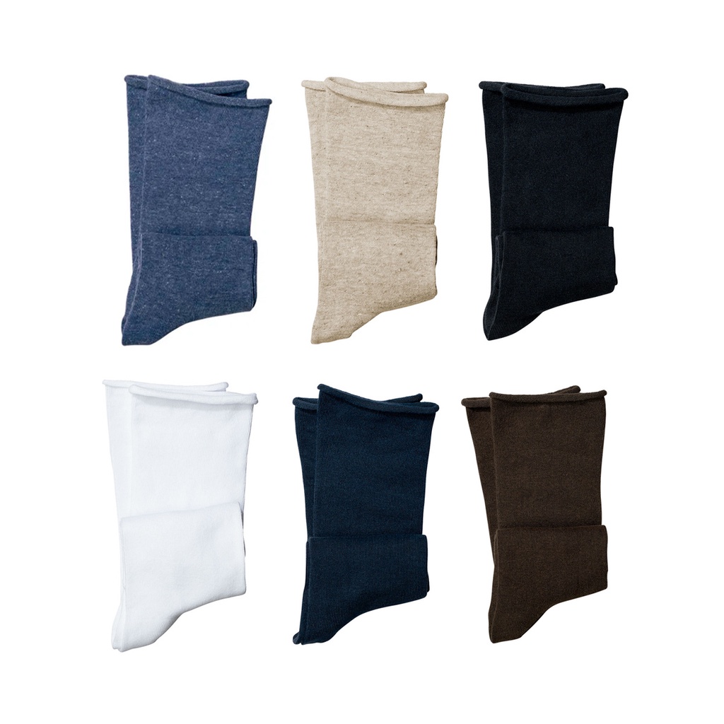 Kit 6 Meia Social Sem Punho Algodão Masculina Lupo