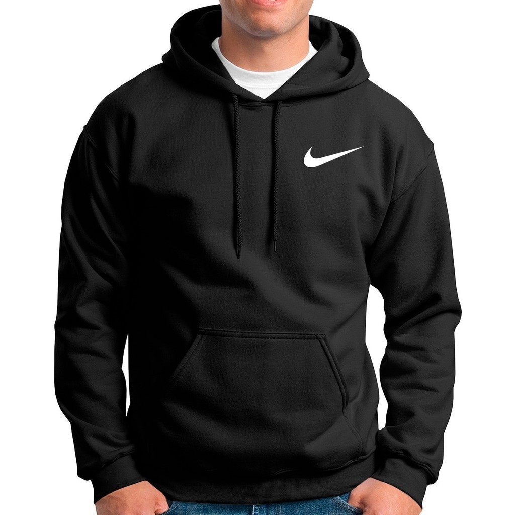 Blusa de Frio Moletom Preto Promoção Moletom Nike Masculino | BeeCost