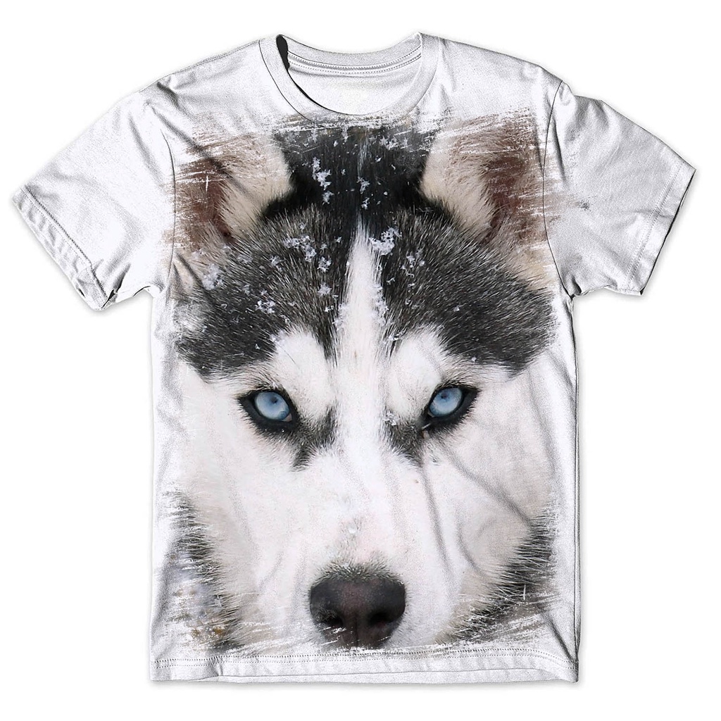 Camisa Camiseta Masculina Cachorro Husky Siberiano 5