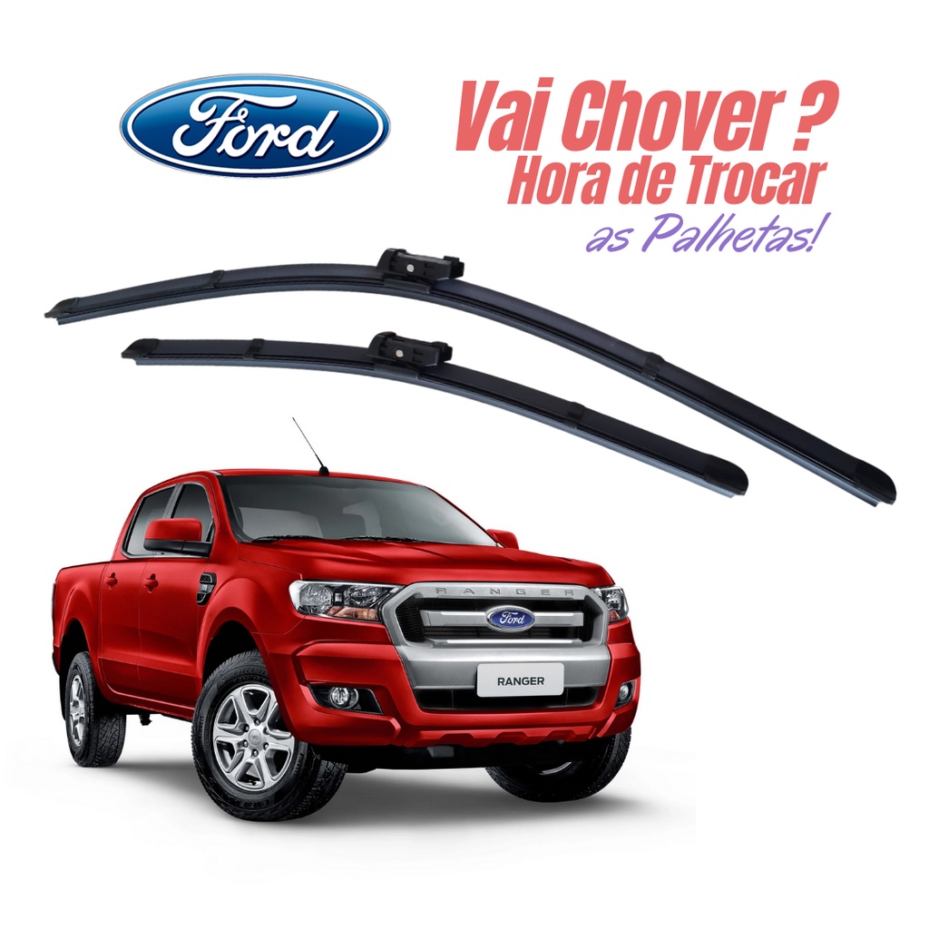 Par Palheta Limpador Parabrisa Ford Ranger 2017 2018 2019 PROMOÇÃO SHOPEE em Oferta na Shopee