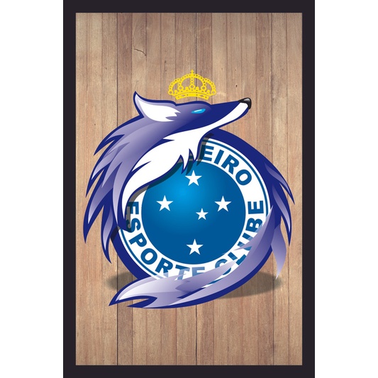 Placa Quadro Decorativo Cruzeiro Mafia Azul Zeiro maior de minas de MDF 6mm (Não empena com tempo) 20x28cm Impressão Direta 03