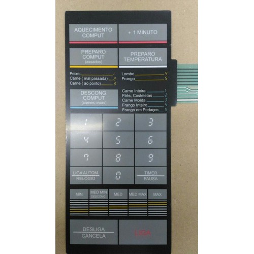Membrana Teclado  Forno Microondas Sharp Mw615 /mw620