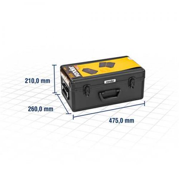 Maleta Para Ferramentas Profissional Preta  MFV957 VONDER