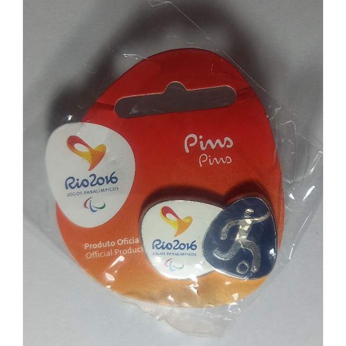 PIN Oficial Jogos Paralimpicos Rio 2016 (Futebol). Elimatec Moedas Antigas.