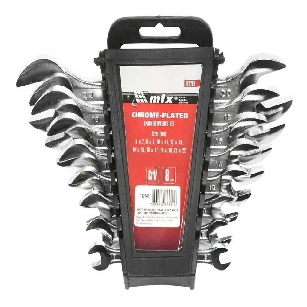 Jogo De Chaves Fixas 6 X 22mm Com 8 Peças - Mtx em Oferta na Shopee