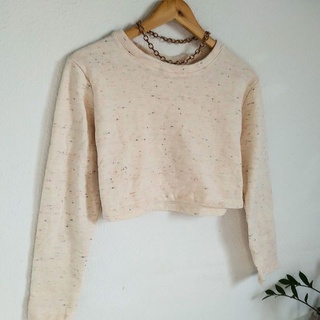 Croped Moletom Blusa De Frio Tumblr Gringa forrada Feminina promoção blogueira outono inverno 2024 cropped Pintas Neon Lançamento