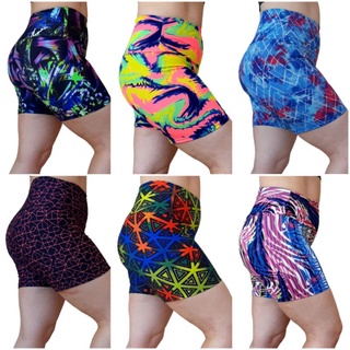 Shorts Legging Feminino Academia Fitness P ao GG e Plus Size