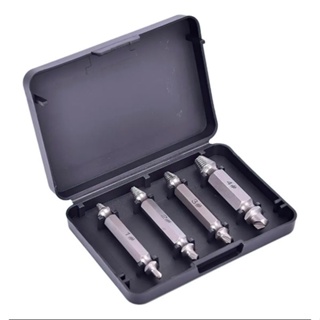 Kit Jogo 4 Brocas Removedor Extrator Tira Rosca Parafuso Quebrado Danificado Espanado Enferrujado em Oferta na Shopee