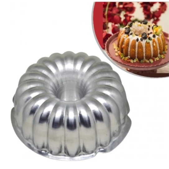 Forma Suíça Decorada Em Alumínio / Bolo Decorado (Decor2) 22x9cm em Oferta na Shopee