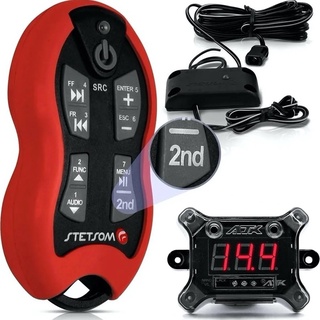 Kit Controle Longa Distância Stetsom 500 Metros + Voltímetro
