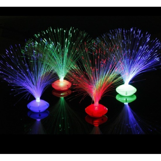 1 Abajur Fibra Ótica Luminária Neon P/ Centro De Mesa em Oferta na Shopee