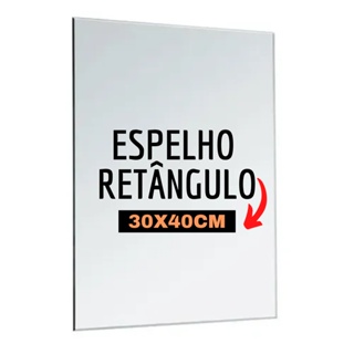Espelho Retangular Decorativo 30x40cm IMAGEM Perfeita em Oferta na Shopee