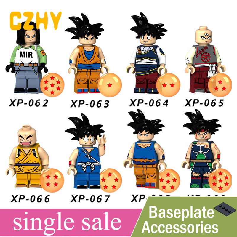 Série Dos Desenhos Animados Mini Figuras De Dragon Ball Z Kt1009 Xp062 063  064 065 066 067 068 069 - Escorrega o Preço