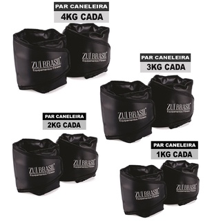 Kit Canaleiras Peso 1kg 2kg 3kg 4kg Tornozeleiras Profissional
