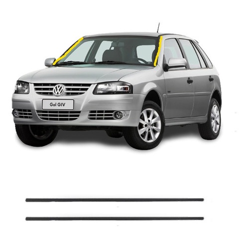 Kit Borracha Lateral Parabrisa Gol Parati Saveiro G3 G4 em Oferta na Shopee