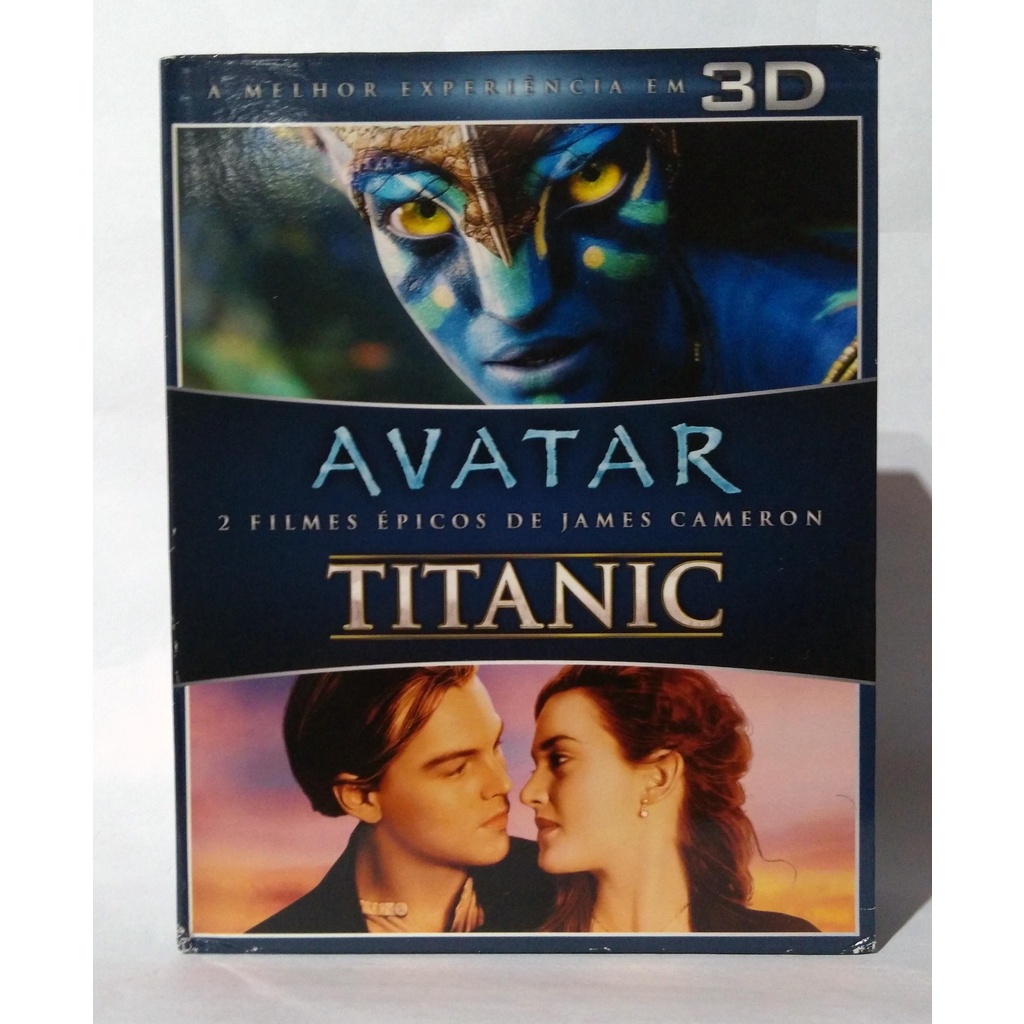 Box 3d - Avatar e Titanic - James Cameron - 6 Discos 3d+2d+dvd Originais