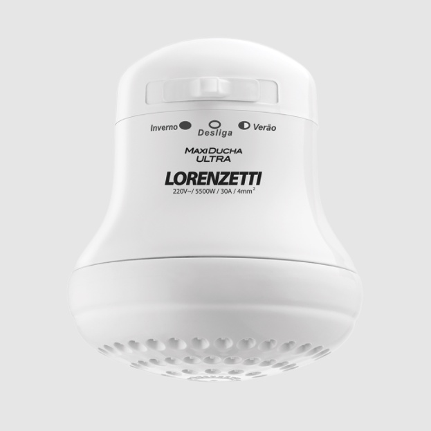 Chuveiro Elétrico Maxi Ducha Branco 5500w 220v Lorenzetti