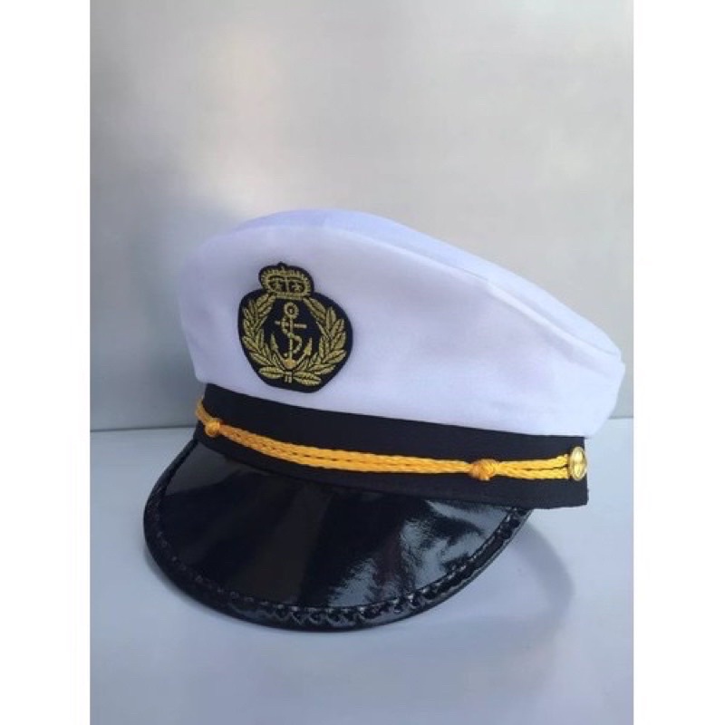 Chapéu Marinheiro - Policial  Quepe Boina Capitão Fantasia Festa Cosplay