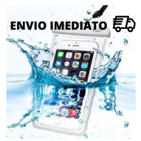 Capa Celular Bolsa Case Estanque A Prova D'água Transparente Universal