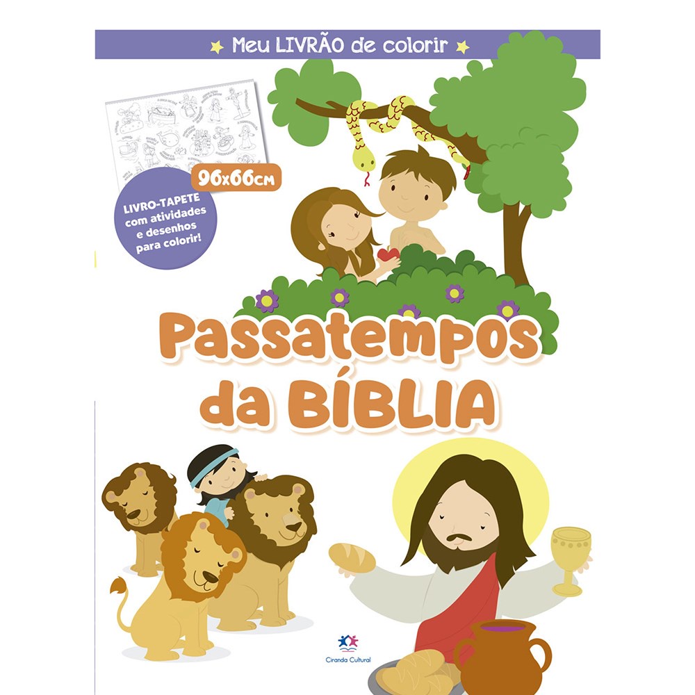 Passatempos da Biblia | Meu Livrão de Colorir em Oferta na Shopee