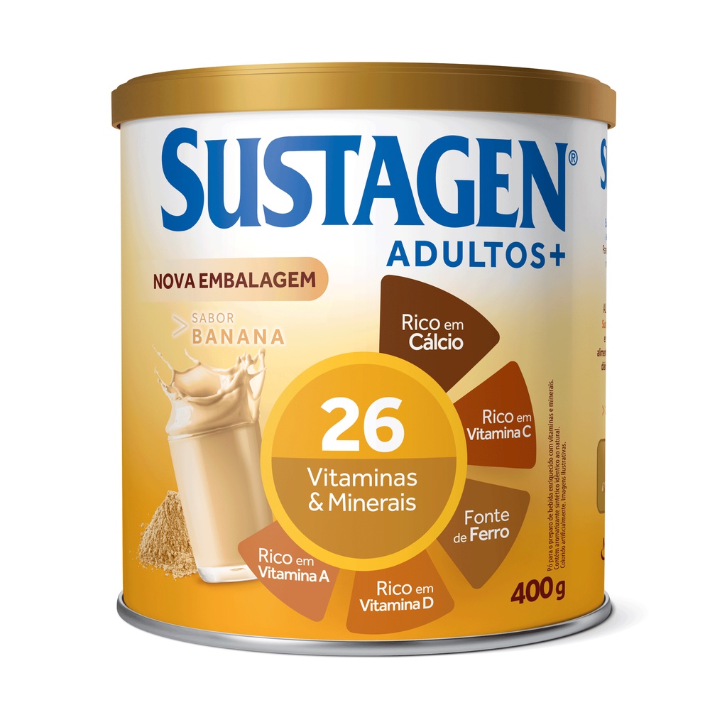 Sustagen Adulto Sabor Banana 400g