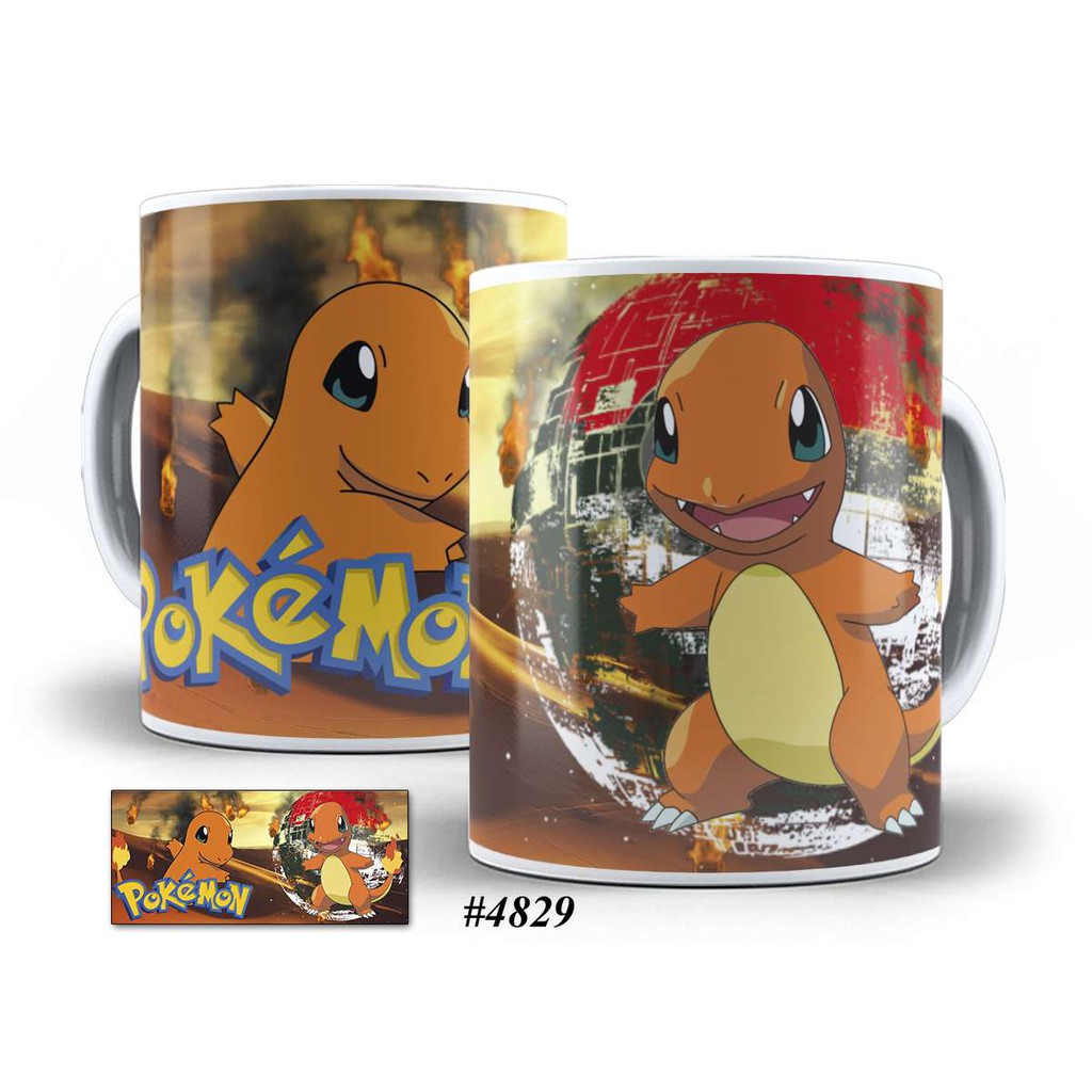 Caneca Pokemon Charmander Anime Personalizada #4829 | Shopee Brasil