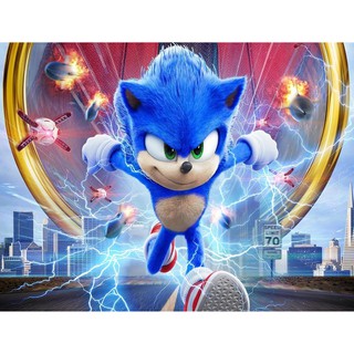 Sonic Papel De Arroz Para Bolos A4