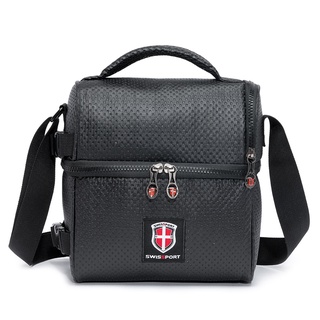 Lancheira Necessaire Térmica Reforçada Moda Swissport Preta
