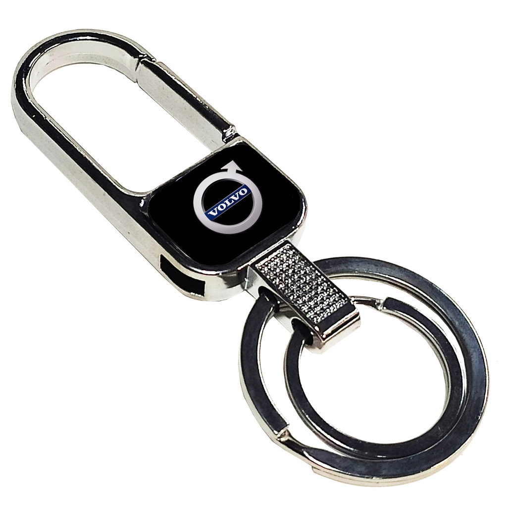 Chaveiro Volvo Metal Carro Mosquetão Argola Automotivo Cromado Caminhão