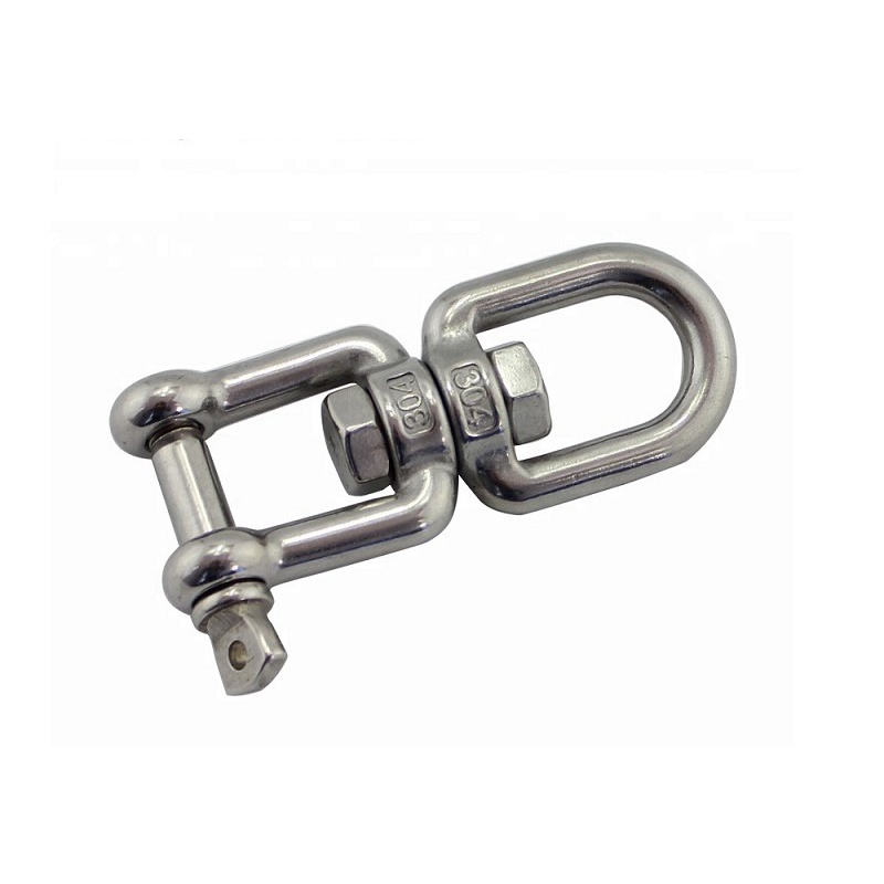 Destorcedor Manilha/Olhal Inox 304 6mm Cabos Aço Nautica