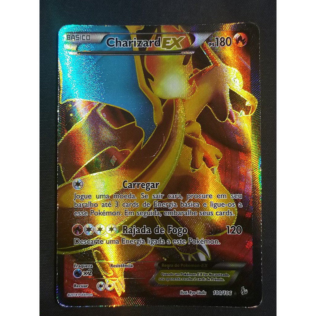 Carta Pokemon Charizard Ex 100 106 Full Art Comuns Incomuns Shopee Brasil