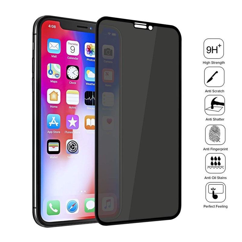 Película Escuro 3d Privacidade Anti Spy iPhone 6s 6s Plus 7/8 7Plus/8Plus X/XS XR Xs Max 11 11Pro 11Pro Max 12 12Mini 12Pro 12Pro