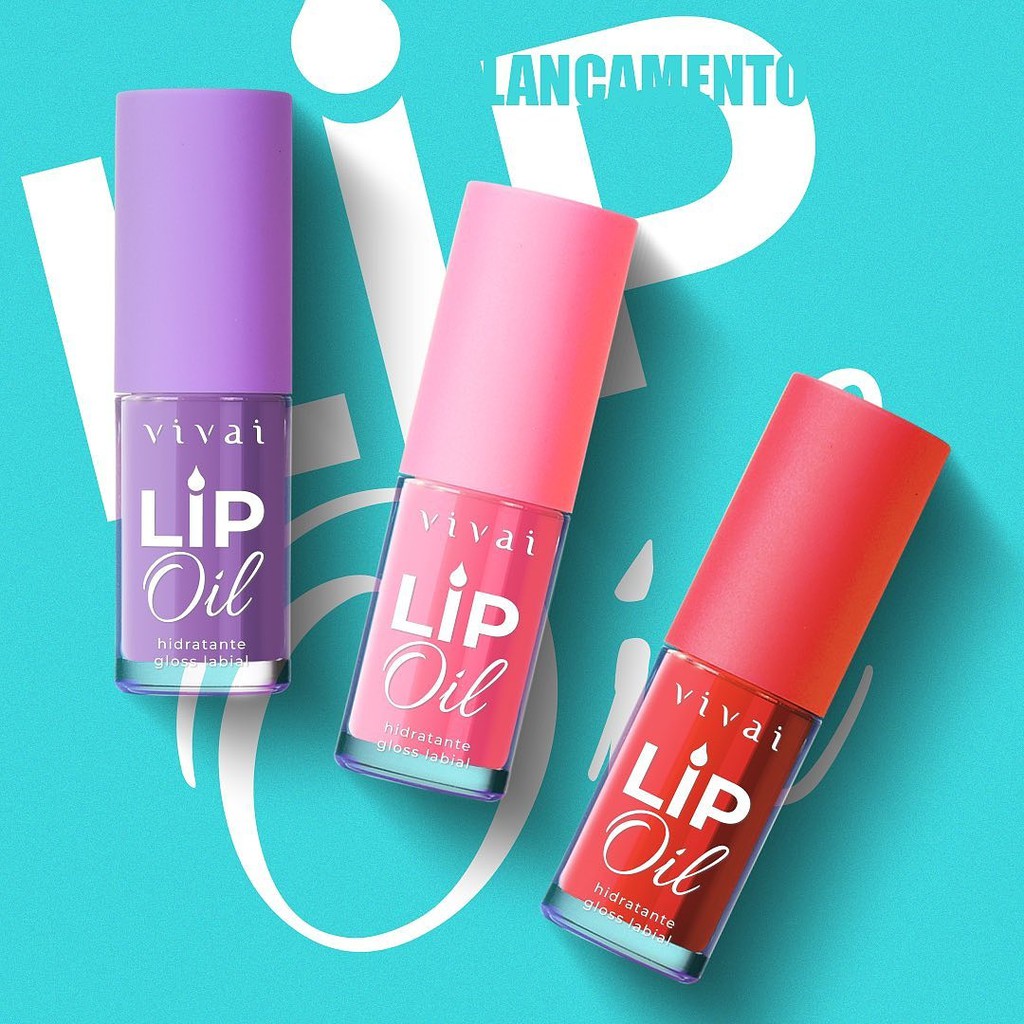 Lip Oil Gloss Labial Hidratante Vivai Aromas Shopee Brasil