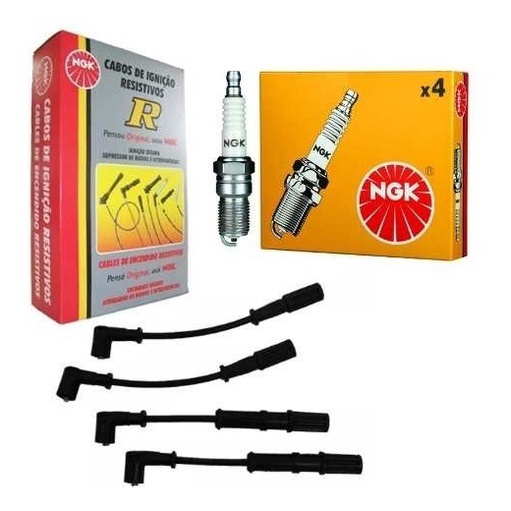 Jogo de Cabos e Velas Palio Uno Strada Punto Fiorino Grand Siena  1.4 8v Evo  após 2013 em Oferta na Shopee