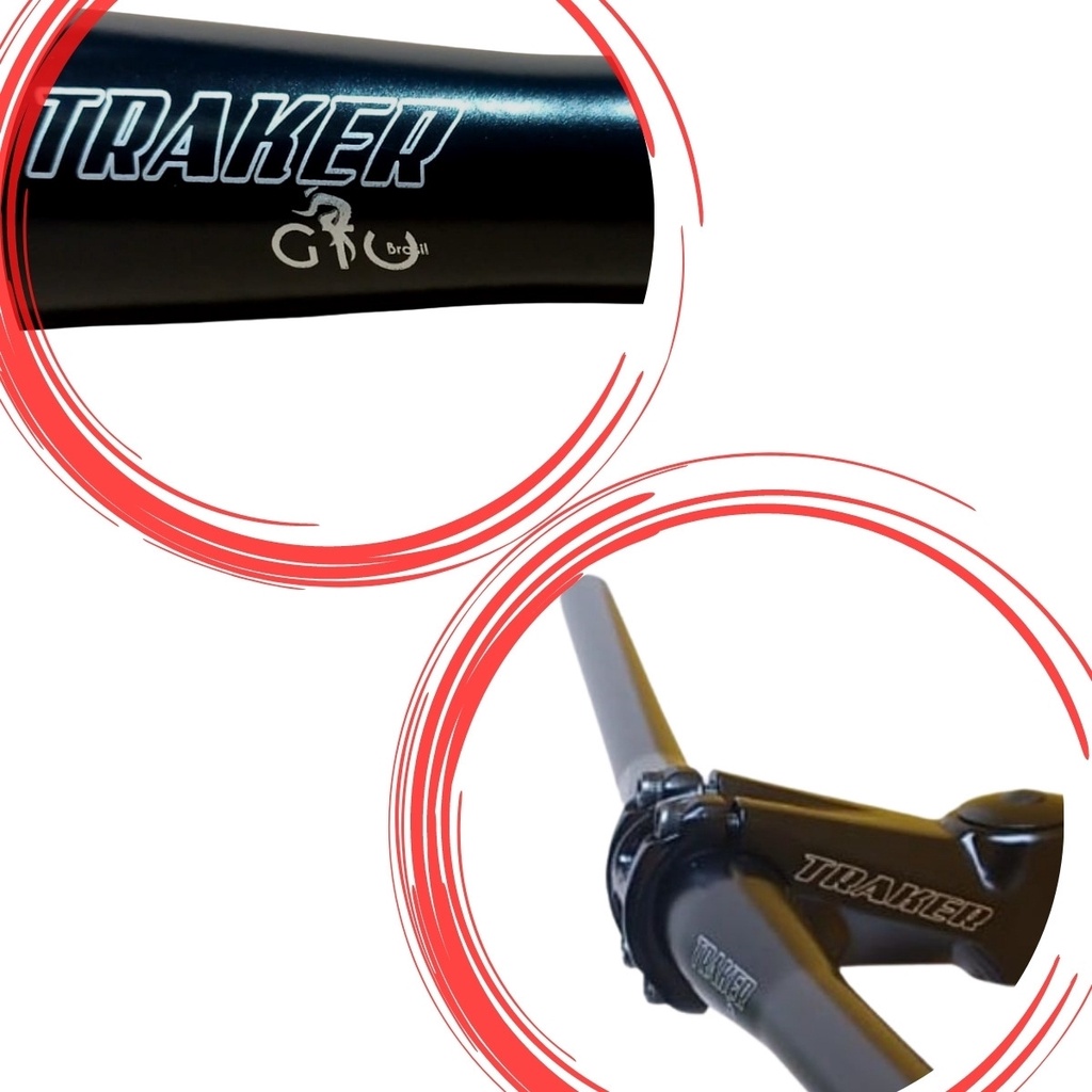 Kit Guidão Curvo Mtb Suporte De Guidão Mesinha Aro 29