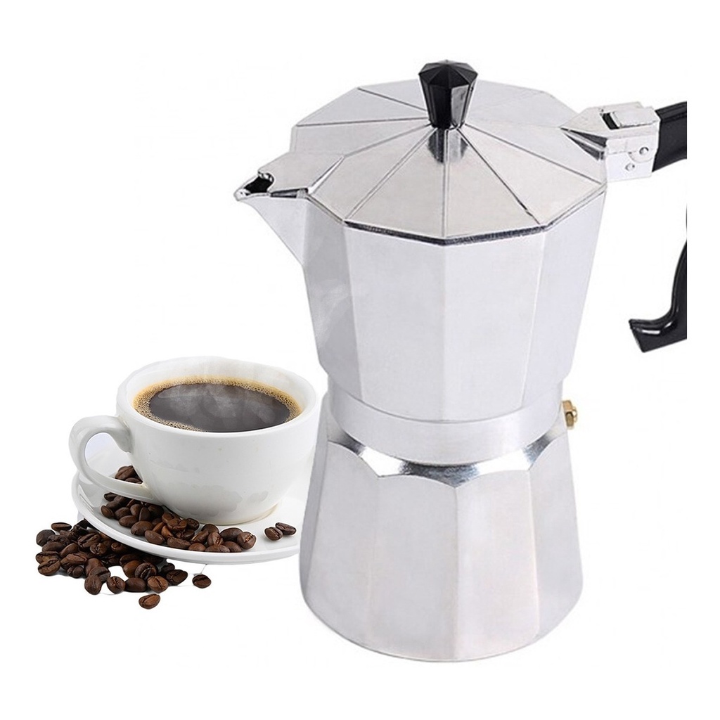 Cafeteira Italiana de Alumínio Café Expresso 3, 6, 9 e 12 Xícaras Cafeteira Italiana Moka Express Faz  Café Aço