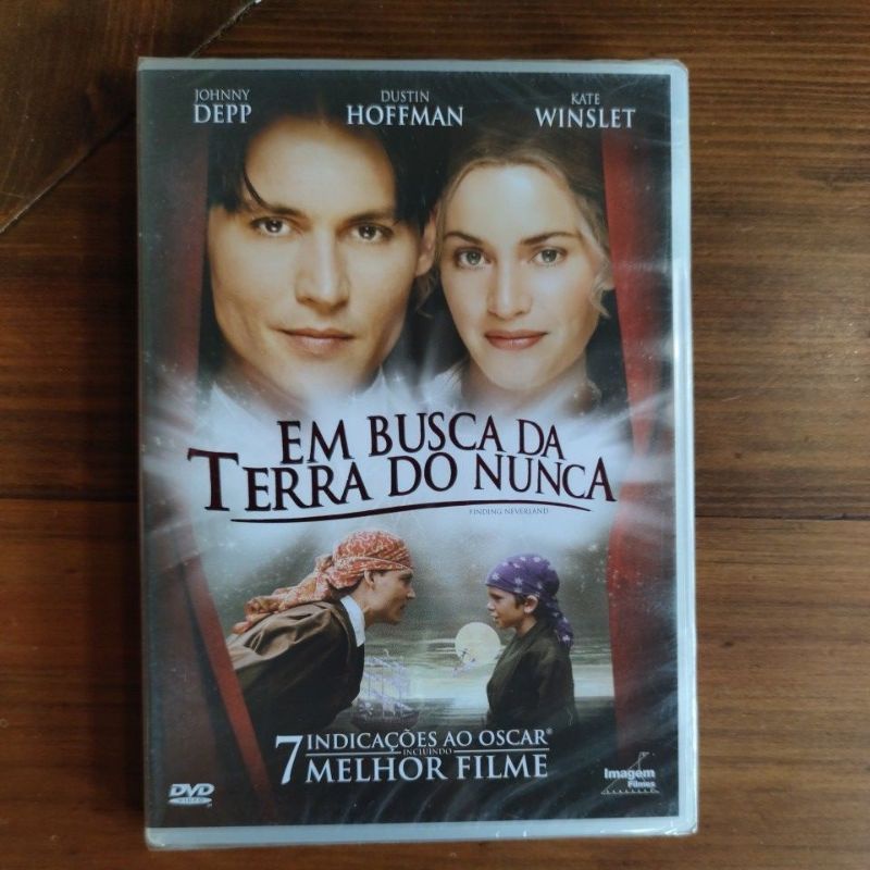 DVD Original LACRADO Em Busca na Terra do Nunca - Johnny Depp, Dustin Hoffman e Kate Winslet