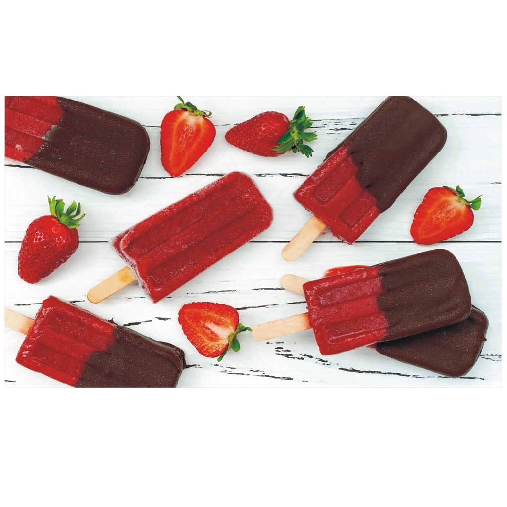 Adesivo Sorvete Frutas Sorveteria Cozinha Doces Picolé J 154