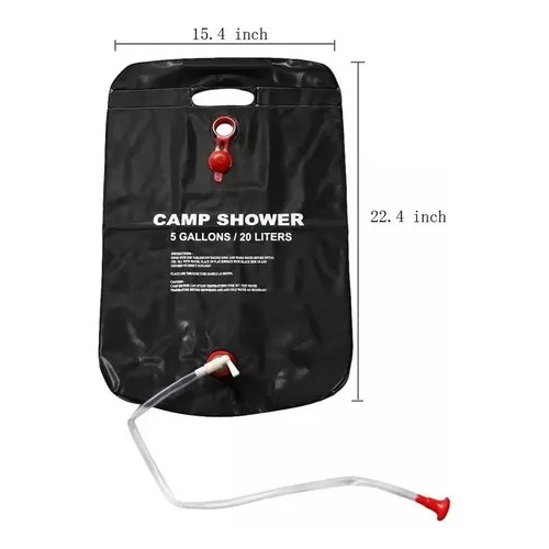 Detalhes do Chuveiro Camping Ducha 20 Litros Portátil Agua Quente