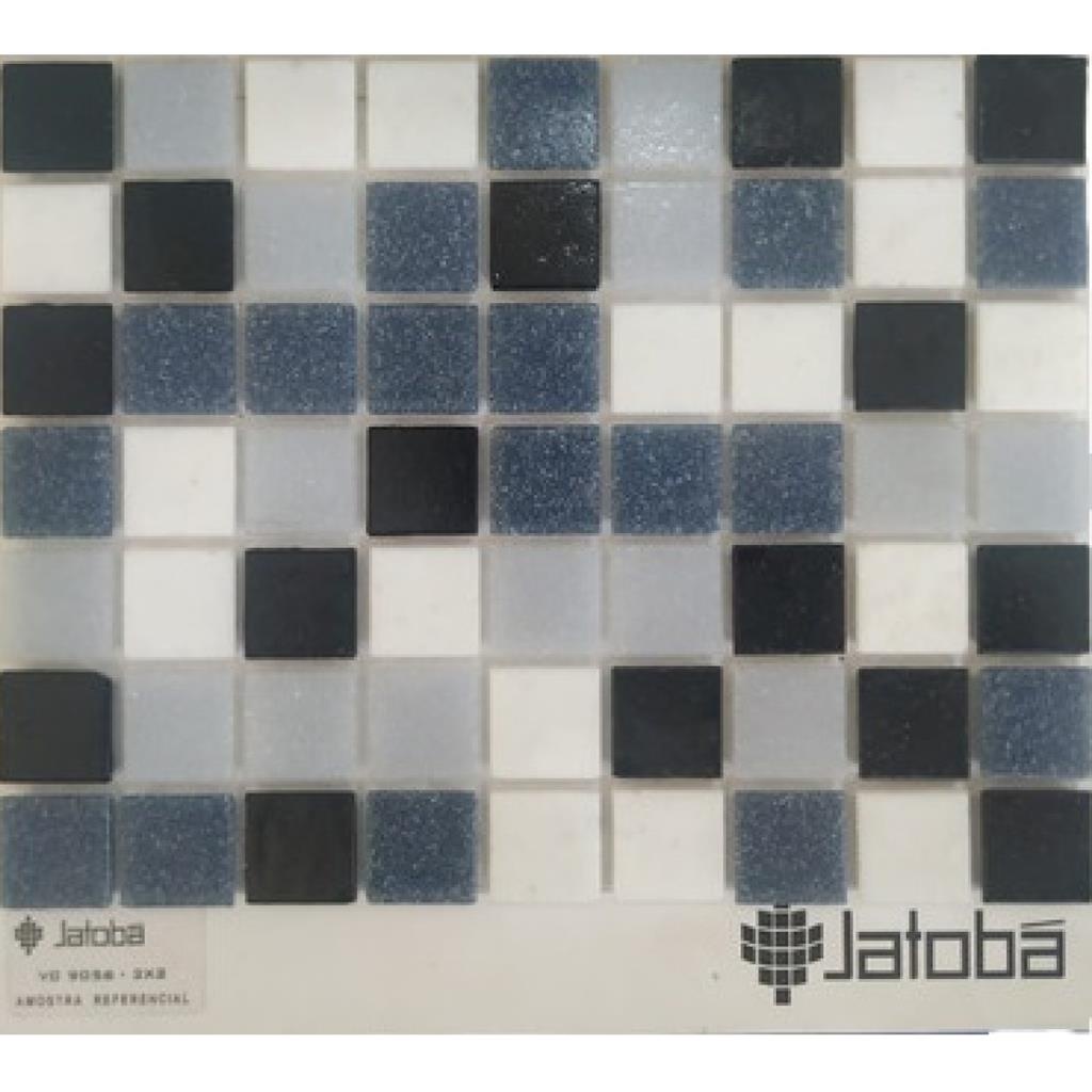Pastilha De Vidro JATOBA VC9056  Batida Branco Azul E Cinza